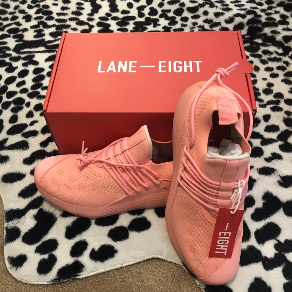 Lane Eight shoes. Special bubble gum pink